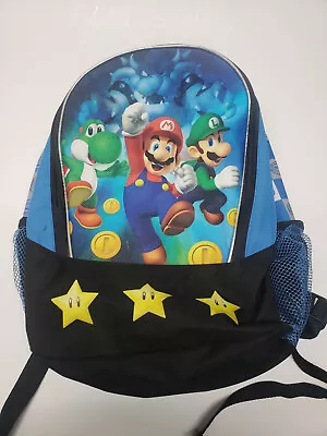 Nintendo Super Mario Bros Backpack Luigi Mario Yoshi 16  School Bag Kids Boys • $15.99