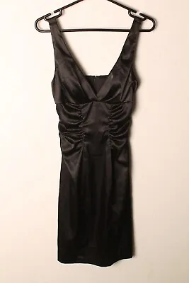 Xscape Womens Sleeveless Cocktail Dress  - Black - Size 6 (X-B5) • £16.99