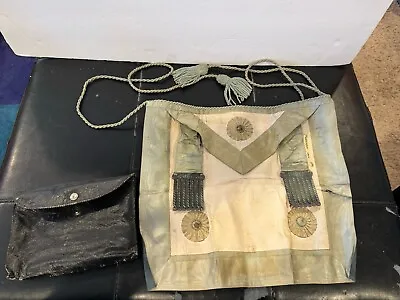 Vintage 1944 Master Masonic Ceremonial Apron Freemasonry • $49.99