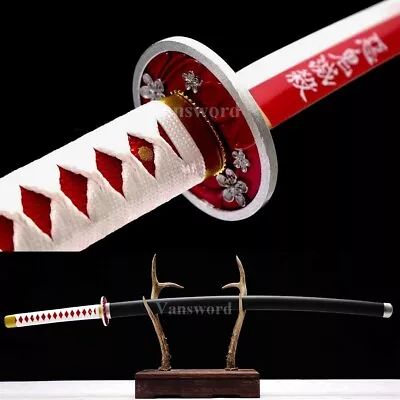 Demon Slayer Cosplay Anime Swords Tsuyuri Kanao Japanese Handmade Samurai Katana • $357.03