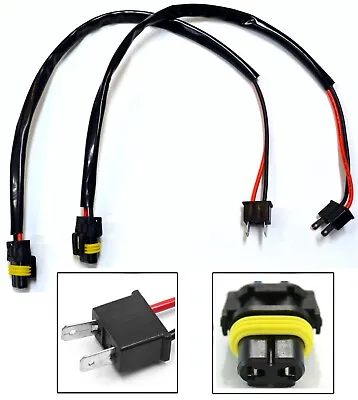 Conversion Wire H7 To 9006 Two Harness High Beam Female Plug Replacement Bulb • $10.45