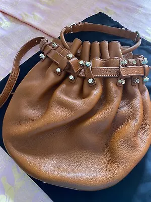 $450 • Buy Alexander Wang Diego Burnt Orange Leather  Bucket Bag  '''like New ''
