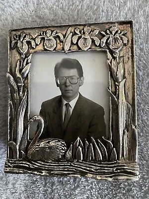 Vintage Silver Scenes Miniature Silver Plated Photo Frame • £25