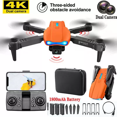 4K HD Drone X Pro Camera WIFI FPV Foldable Mini Selfie RC Quadcopter 3 Batteries • £24.92