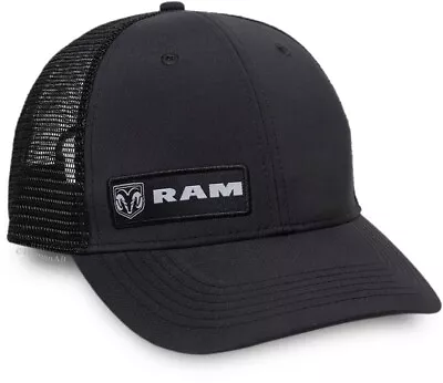 Dodge RAM Logo Black Mesh-Back Cap For Men • $19.99