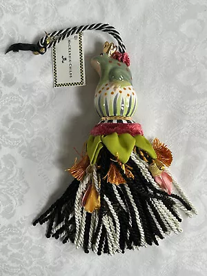 Mackenzie Childs Upscale CERAMIC FROG With Crown TASSEL NEW $138 M20-de • $131.10