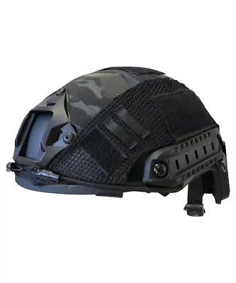 Fast Helmet Cover Btp Mtp Black Military Army Tactical Airsoft Headgear Ripstop • £11.99