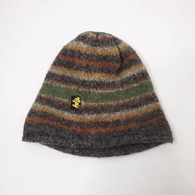 Peruvian Trading Co 100% Merino Wool Earthtone Gray Winter Hat Knit Unisex Small • $18.88