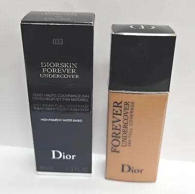 £24.90 • Buy DIOR DIORSKIN Forever Undercover Liquid Foundation Shade 033 APRICOT BEIGE 40ml