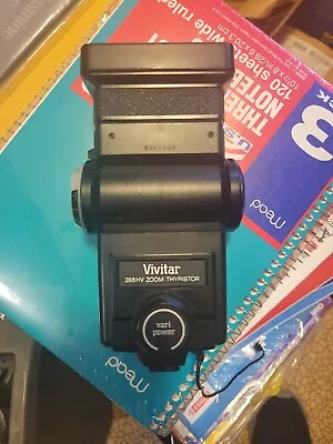 Vivitar 285HV High-Voltage Zoom Thyristor Automatic Shoe Mount Bounce Flash • $25