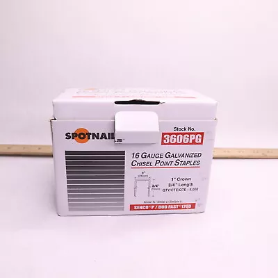 (5000-Pk) Spotnails Wide Crown Staples Wire Senco Type P Alloy Steel 3/4  3606PG • $17.22