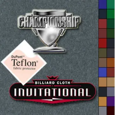 $191.50 • Buy Championship Invitational With Teflon Pool Table Felt