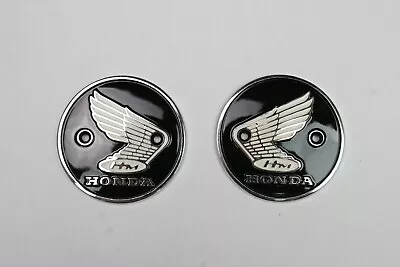 Tank Badges Emblems LH & RH Honda C92 C200 S90 CL90 CL50 CL70 CD65 CD70 CA200 • $49.99