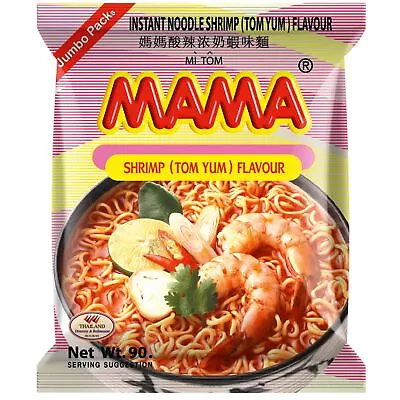 MAMA Instant Noodles Shrimp Tom Yum Flavour 90g Jumbo • £9.89