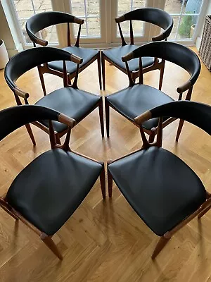 *Rare* Kai Kristiansen Danish Mid Century Dining Chairs • £5000