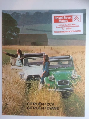 $2.45 • Buy 2 X Citroen 2CV Car Sales Brochure.
