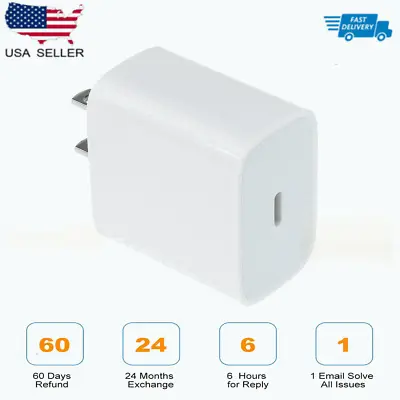 For IPhone 12 Pro/11/12 Pro Max/XR/iPad Fast Charger 20W PD Power Adapter Type-C • $10.90