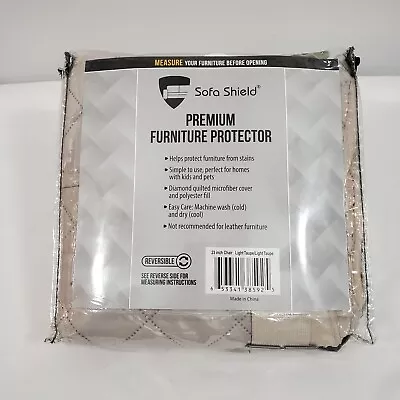 New Sofa Shield Chair Slipcover 23  Seat Width Reversible Stain Protector Straps • $17