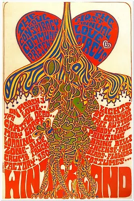$24.99 • Buy Grateful Dead - Love Circus - Winterland 1967 - Vintage Concert Poster