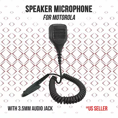 Shoulder Speaker Mic With 3.5mm Jack For Motorola Radios HT750 HT1250 GP328 • $23.99
