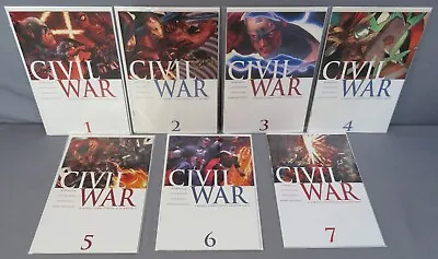 CIVIL WAR #1 2 3 4 5 6 7 (Full Run 1-7 1st Print) Nice Shape Marvel Comics 2006 • $44.99
