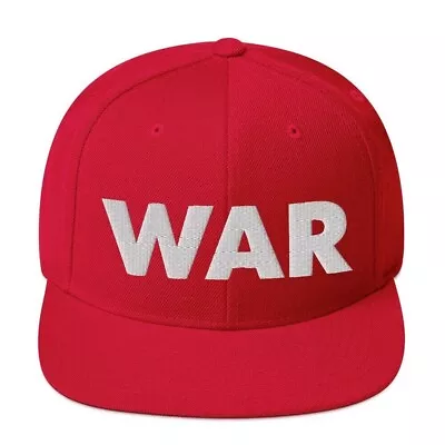 Dustin Poirier Marvin Hagler War Embroidered Snapback Red White Hat • $27