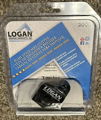 Logan Mat Cutter 2000 Hand Held Push 5 Blades New Sealed • $23