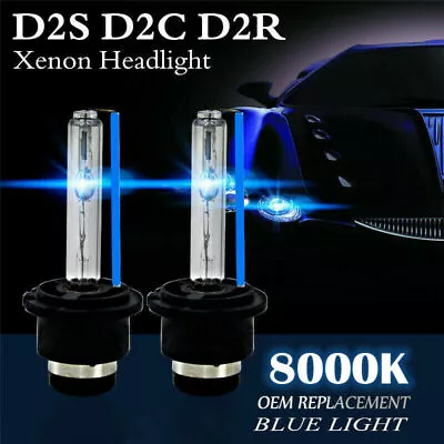 $9.88 • Buy 2 Pcs D2S 55W 8000K HID Xenon Replacement Low/High Beam Headlight Lamp Bulbs
