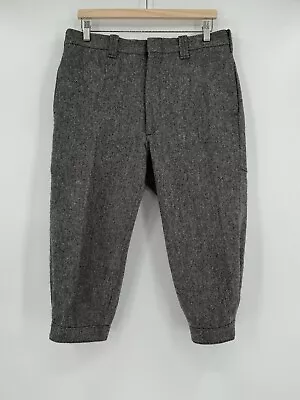 Vintage Woolrich Men Pants 34 Gray Wool Blend Casual Knickers • $59