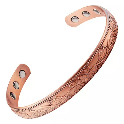 New Copper Magnetic Therapy Bracelet High Power Pain Rare Earth Magnets Splendor • $24.95