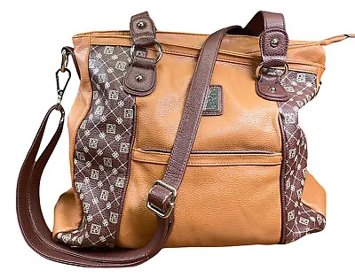 $29.99 • Buy Jose Hess Handbag/purse Large Caramel Tote Overnight Bag