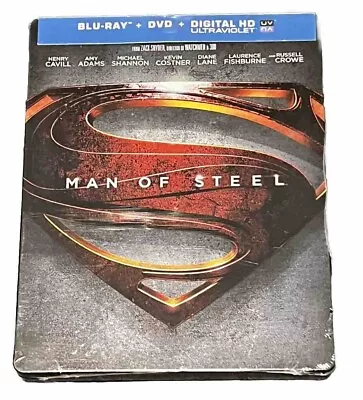 Man Of Steel Blu-Ray +Dvd+Code Steelbook | Walmart Exclusive *BRAND NEW* • $41.80