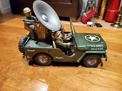 MSK Military Radar Jeep Nomura Tin Toy From Japan • $125