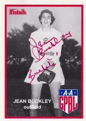 AAGPBL Jean Buckley Rockford Peaches SIGNED CARD A League Of Their Own AUTOGRAPH • $49.99