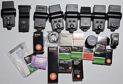 Huge Lot Of Vivitar Camera Accessories Sc2 TX FA1 FA2 2800 3055 Mount Lens Kit • $69.99