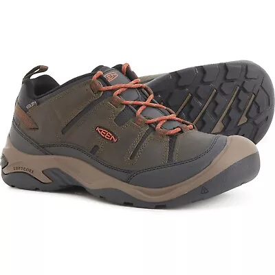 Keen Men's Circadia Waterproof Hiking Shoes Leather - Brand New W/ Box • $79.99