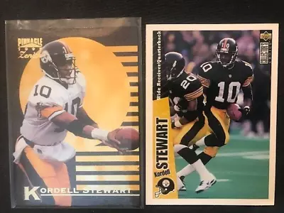 NFL - Kordell Stewart 1996 Upper Deck CC & 1997 Pinnacle Zenith - Steelers • $0.99