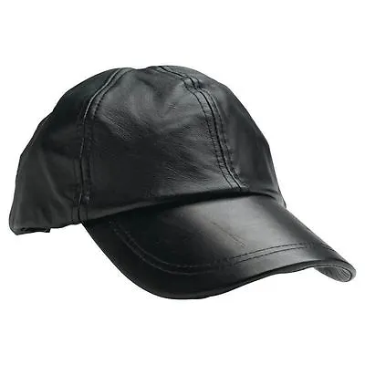 Giovanni Navarre® Solid Genuine Leather Baseball Cap • $13.79