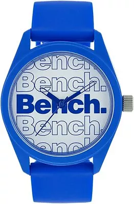 Bench Mens Watch With White Dial And Blue Silicone Strap BEG001U • £16.99