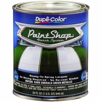 Dupli-Color BSP209 Dark Emerald Green Metallic Painthop Finish System - 32 Oz. • $38.94