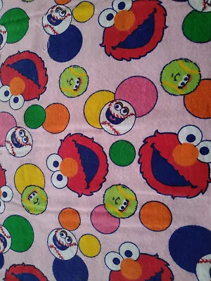 Elmo Sesame Street Flannel Sewing Quilting Fabric • $4.99