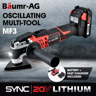 Baumr-AG 20V Cordless Oscillating Multi Cutting Tool Saw Battery Sander Lithium • $105