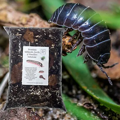Premium Millipede Beetle And Woodlice Substrate Natural Organic Blend Edible • £28.99
