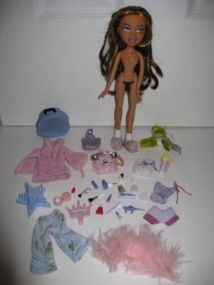 $50 • Buy 2004 Bratz Slumber Party Yasmin Doll With Frog, Outfit And Accessories
