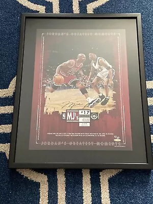 UDA MICHAEL JORDAN AUTO SIGNED FRAMED  GREATEST MOMENTS JERSEY #ed 23/23 RARE • $3999