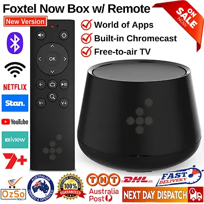 $44.51 • Buy FOXTEL NOW BOX Built-in Chromecast Free-To-Air TV Tuner Android Apps USB HDMI Bk