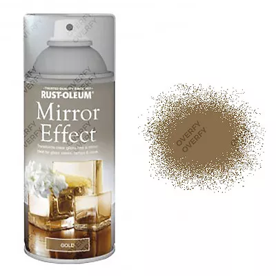 X1 Rust-Oleum Mirror Effect Spray Paint Gold Gloss Finish Art And Craft 150ml • £8.09