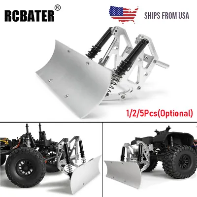 1/2/5x 1:10 RC Alloy Snow Shovel Plow Blade For Axial SCX10 TRX-4 TRX-6 Upgrades • $35.15