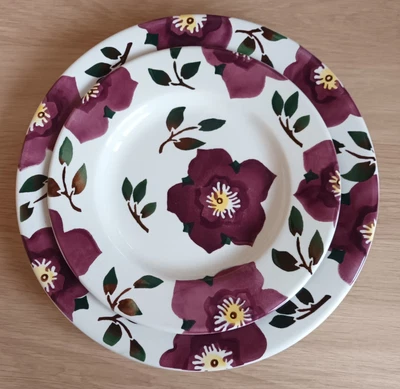 £20 • Buy Emma Bridgewater Plates Christmas Rose Design
