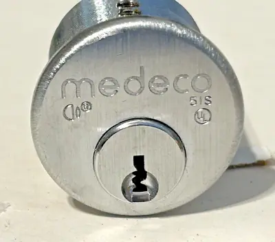 Medeco 51S A 05  Mortise Cylinder Sub Assembly Brushed Silver • $25